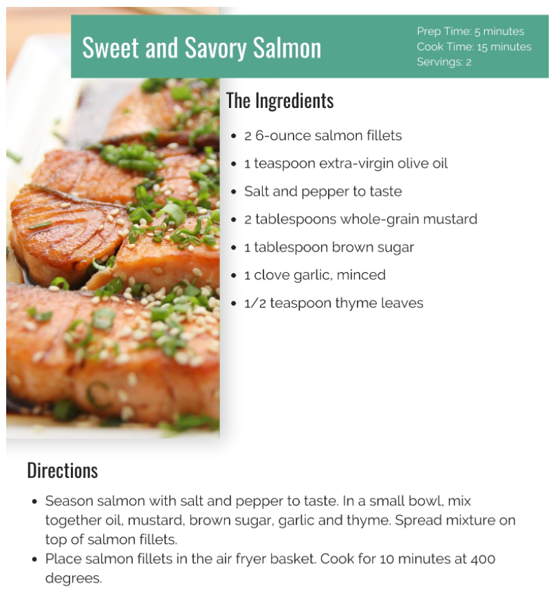 Click image for larger version.&nbsp;

Name:	Salmon Recipe.PNG&nbsp;
Views:	29734&nbsp;
Size:	624.0 KB&nbsp;
ID:	132